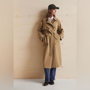 Mango double-button trench coat